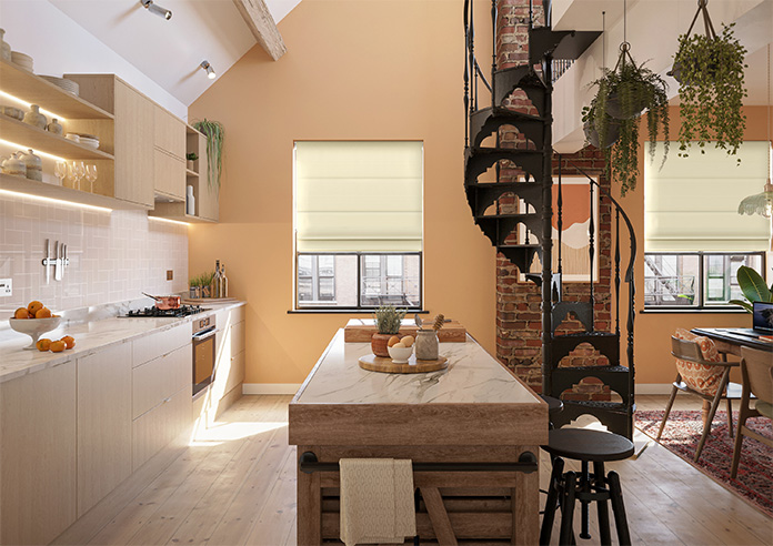 Knutsford, Hemp - Motorised Roman Blind - Image 5